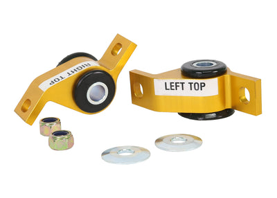 Whiteline 93-00 Subaru Impreza Non-Turbo Front Lower control arm anti-dive caster kit, performance car parts at DTX Performance.