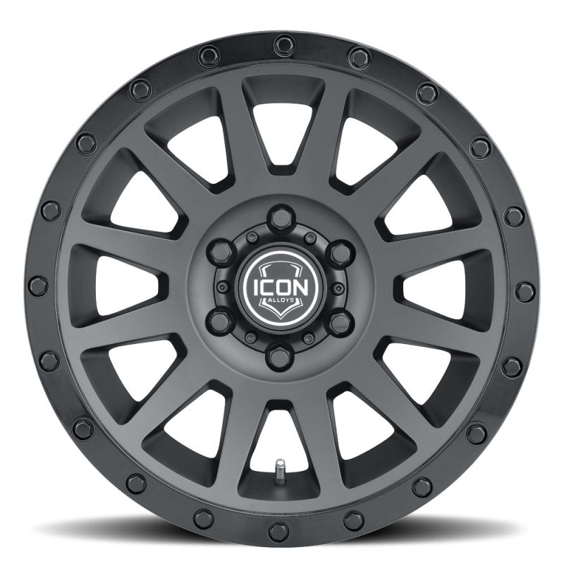 ICON Compression 17x8.5 6x5.5 25mm Offset black wheel - performance car parts by DTX Performance