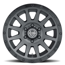 ICON Compression 17x8.5 6x5.5 25mm Offset black wheel - performance car parts by DTX Performance