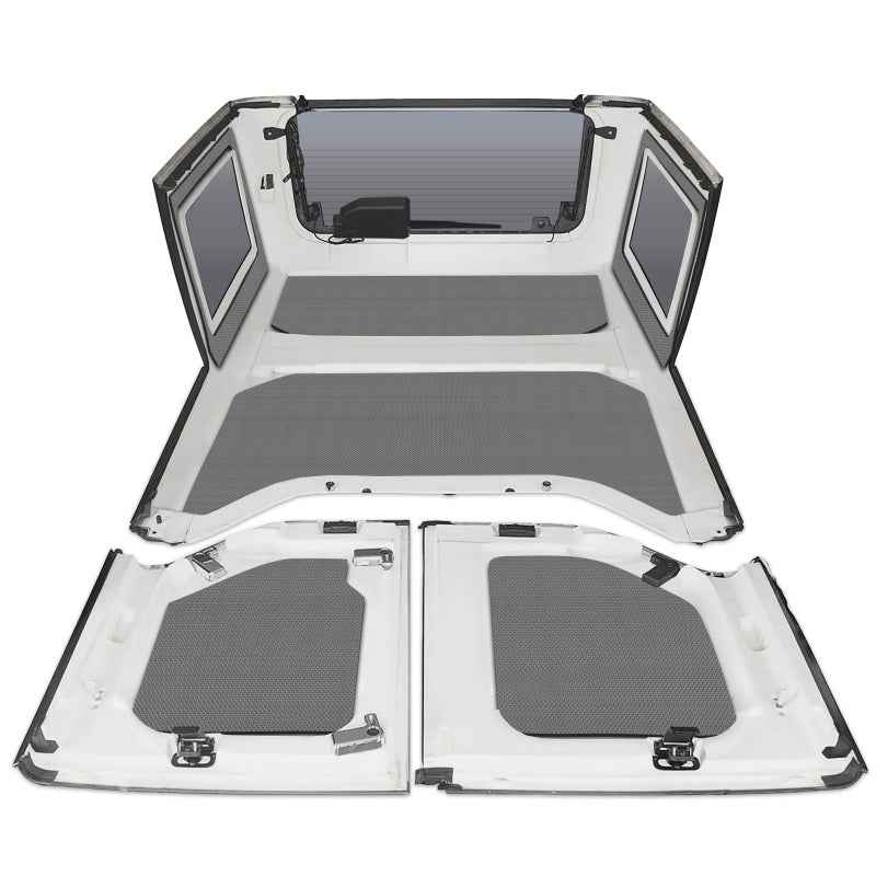 DEI 11-18 Jeep Wrangler JK 4-Door Boom Mat Complete Headliner Kit - 6 Piece - Gray