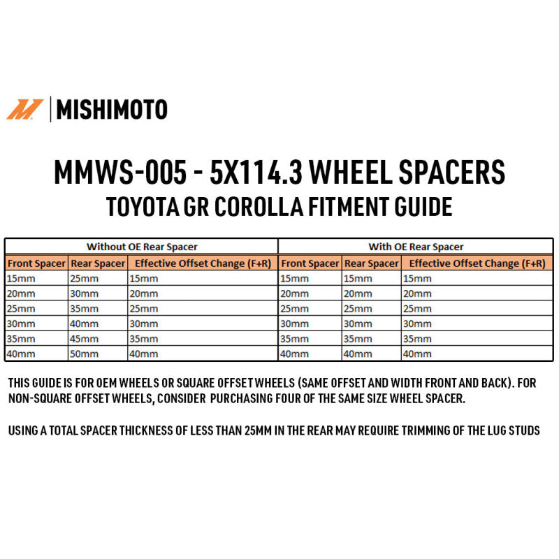 Mishimoto Wheel Spacers - 5x114.3 - 60.1 - 30 - M12 - Black, performance car parts, DTX Performance, tuning upgrades, racing suspension