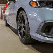 Load image into Gallery viewer, Mishimoto 5X114.3 15MM Wheel Spacers - Black installed on a car for performance upgrades at DTX Performance shop.