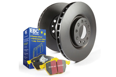 EBC S13 Brake Pad and Rotor Kit with premium EBC yellowstuff pads and anti-rust rotors for performance car parts and brake upgrades.
