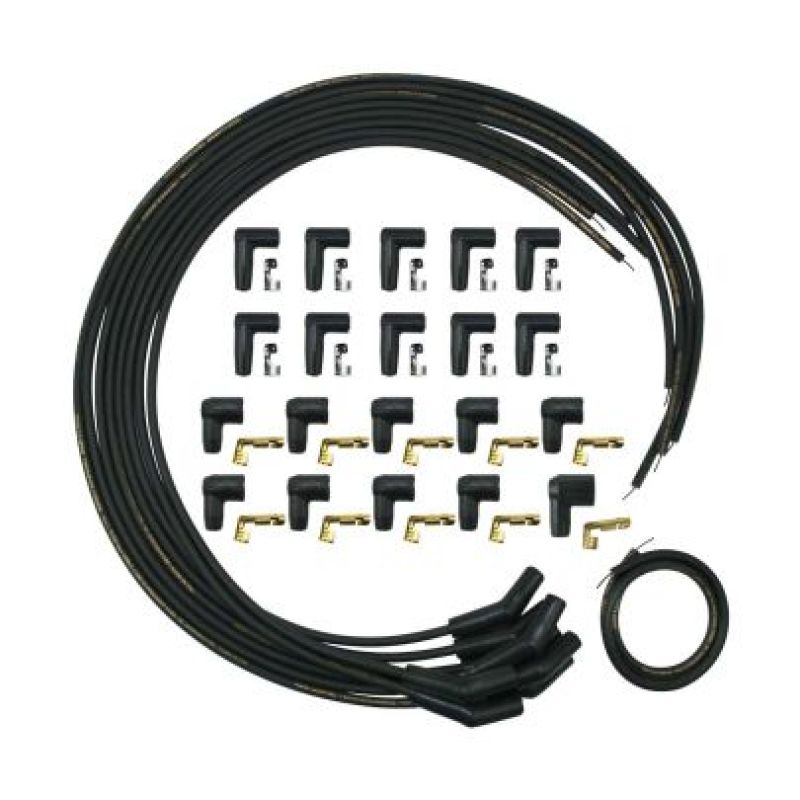 Moroso Universal Mag Tune 135 Degree Wire Set - Black - DTX Performance