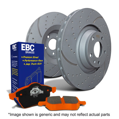 EBC S8 Brake Pad and Rotor Kit for high performance car parts from DTX Performance.