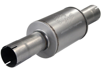 aFe Atlas Exhausts Mufflers Al Steel EXH Muffler 4 ID In/Out 8 Dia x 12L AL, performance car parts, DTX Performance