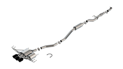 Borla 2023 Honda Civic Type R MT ATAK Catback Exhaust w/ 4in Ceramic Black Tips, performance car parts by DTX Performance