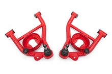 Load image into Gallery viewer, BMR 82-92 GM F-Body Non-Adj Lower A-Arms Delrin Bushings Spring Pocket - Red - DTX Performance