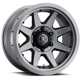 ICON Rebound Pro 17x8.5 / 5x5.5 / 0mm / 4.75in BS Titanium Wheel