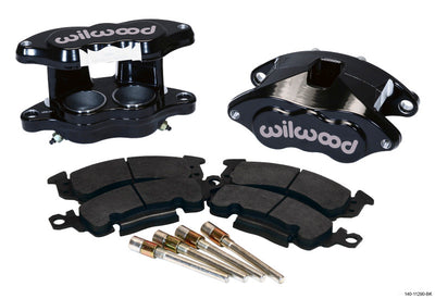 Wilwood D52 Front Caliper Kit - Black Pwdr 2.00 / 2.00in Piston 1.28in Rotor, performance car tuning brakes from DTX Performance Shop
