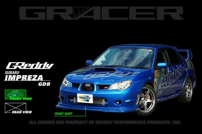 GReddy 06-07 WRX & STi Front Lip Spoiler FRP from DTX Performance, veteran owned shop, performance car parts, Subaru Impreza WRX