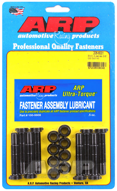 ARP BMC A Series 3/8in Rod Bolt Kit for high performance engines, ideal for performance car parts from DTX Performance, veteran owned shop.