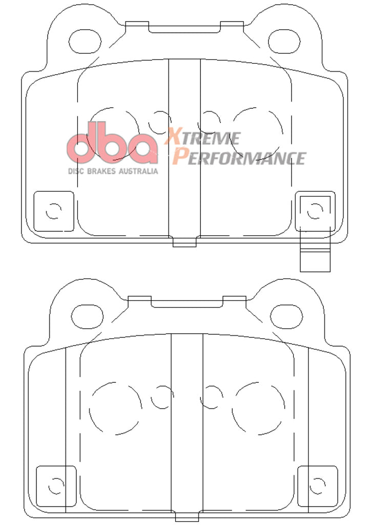 DBA 08-14 Mitsubishi EVO XP650 Rear Brake Pads - DTX Performance