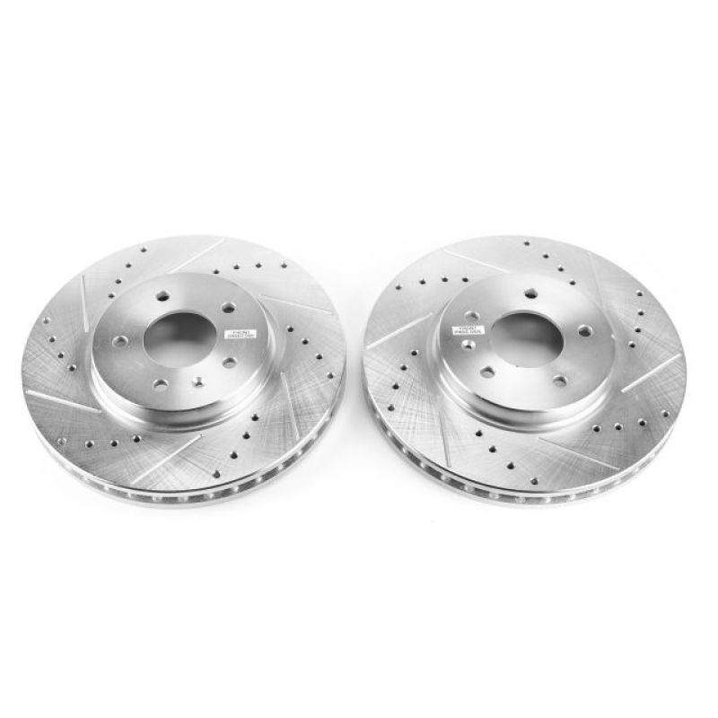 Power Stop 09-11 Cadillac STS Front Evolution Drilled & Slotted Rotors - Pair - DTX Performance