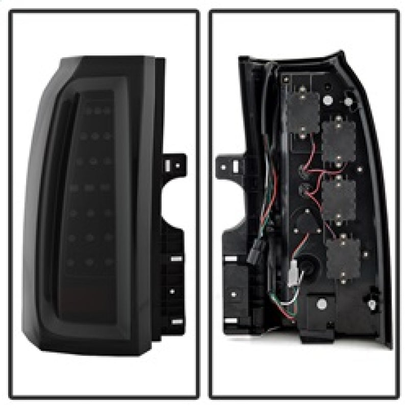Spyder Chevy Tahoe/Suburban 15-17 LED Tail Lights - Black Smoke (ALT-YD-CTA15-LED-BSM), performance car parts