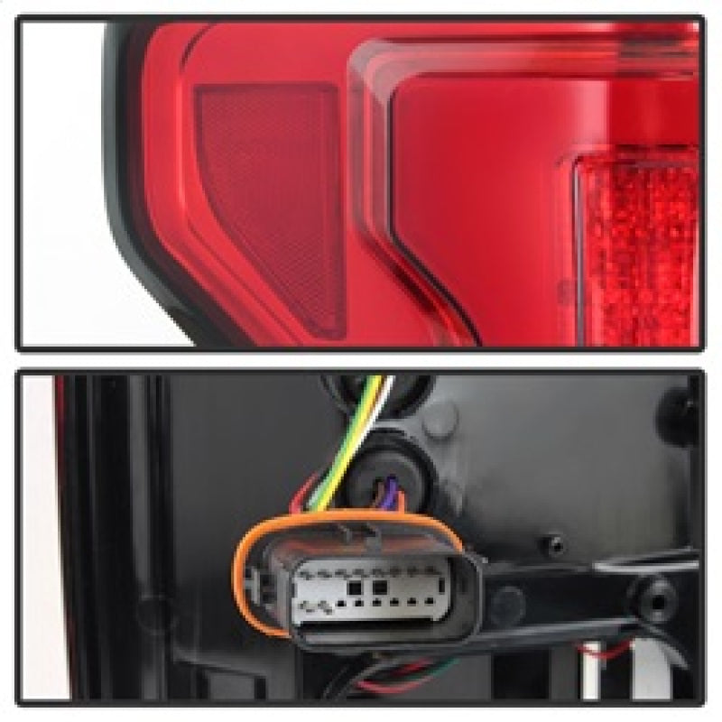 Spyder 15-18 Ford F-150 LED Tail Lights (w/Blind Spot) - Red Clear high quality aftermarket performance auto parts