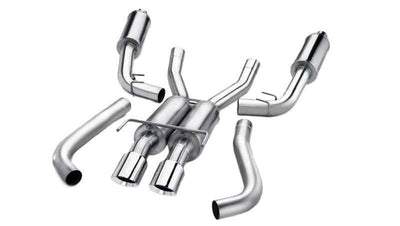 Corsa 2011-2014 Ford F-150 Raptor 6.2L V8 133in Wheelbase Black Xtreme Cat-Back Exhaust - high performance auto parts