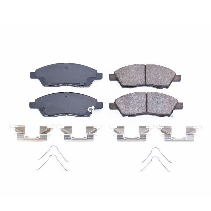 Power Stop 15-16 Nissan Micra Front Z17 Evolution Ceramic Brake Pads w/Hardware - DTX Performance