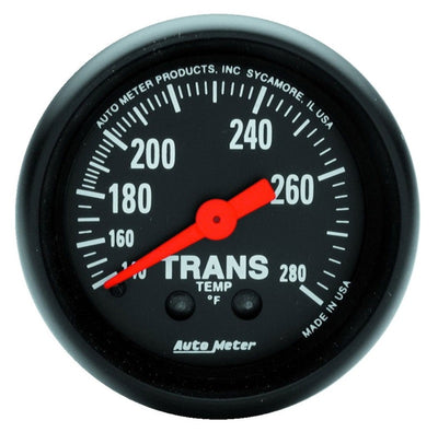 Autometer Z Series 52mm 140-280 Degrees F Mechanical Transmission Temperature Gauge by DTX Performance