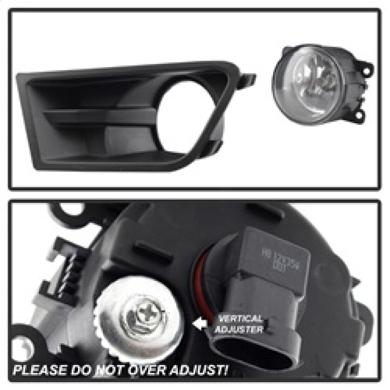 Spyder Ford Mustang 10-12 OEM Fog Light W/Universal Switch- Clear FL-FM2015-C for visibility in fog and nighttime driving.