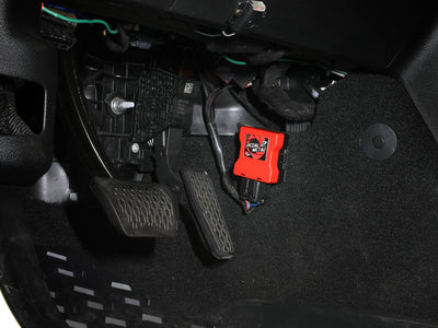 aFe 08-13 BMW 128i / 17-21 BMW 230i Pedal 2 Metal Throttle Enhancer installed for high performance car tuning.