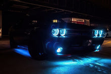Load image into Gallery viewer, Oracle Universal Dynamic LED Underbody Kit - ColorSHIFT - Dynamic on a car with blue underglow, DTX Performance product display