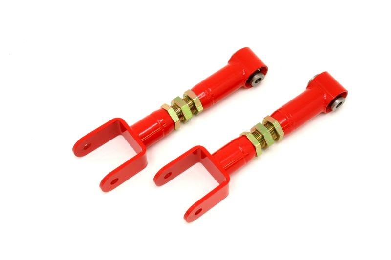 BMR 78-87 G-Body Upper Control Arms On-Car Adj. w/ Spherical Bearings - Red - DTX Performance