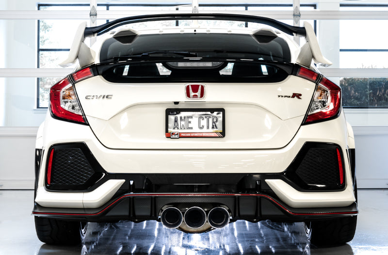 AWE Tuning 2017+ Honda Civic Type R Touring Edition Exhaust w/Front & Mid Pipes - Chrome Silver Tips - DTX Performance