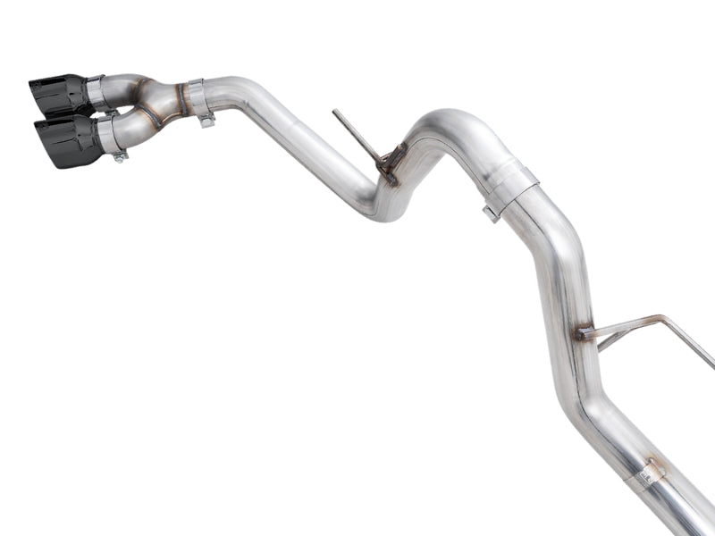 AWE 0FG 21+ Ford F150 Dual Side Exit Cat-Back Exhaust - 4.5in Diamond Black Tips - DTX Performance