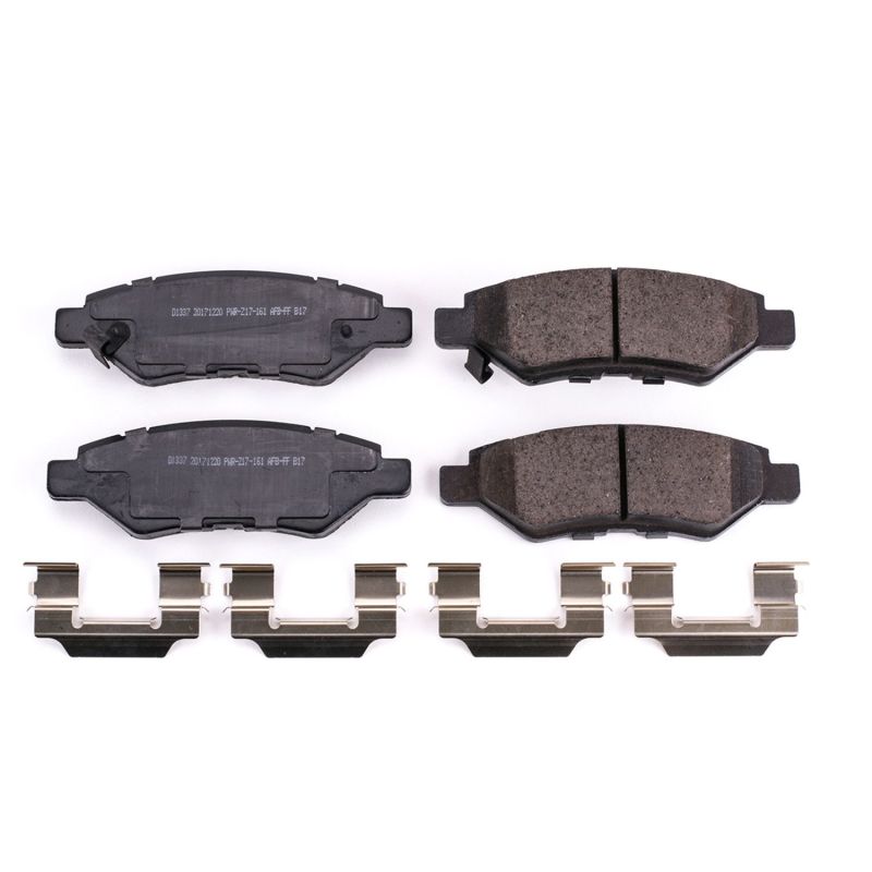 Power Stop 08-14 Cadillac CTS Rear Z17 Evolution Ceramic Brake Pads w/Hardware - DTX Performance