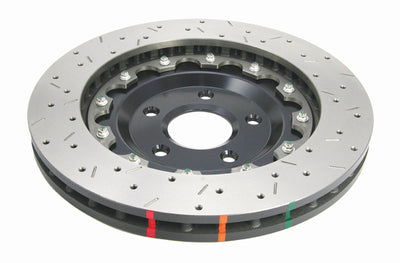 DBA 05-12 Corvette C6 w/Z06 pkg Front Drilled & Slotted 5000 Series 2 Pc Rotor w/ Black Hat for performance car upgrades