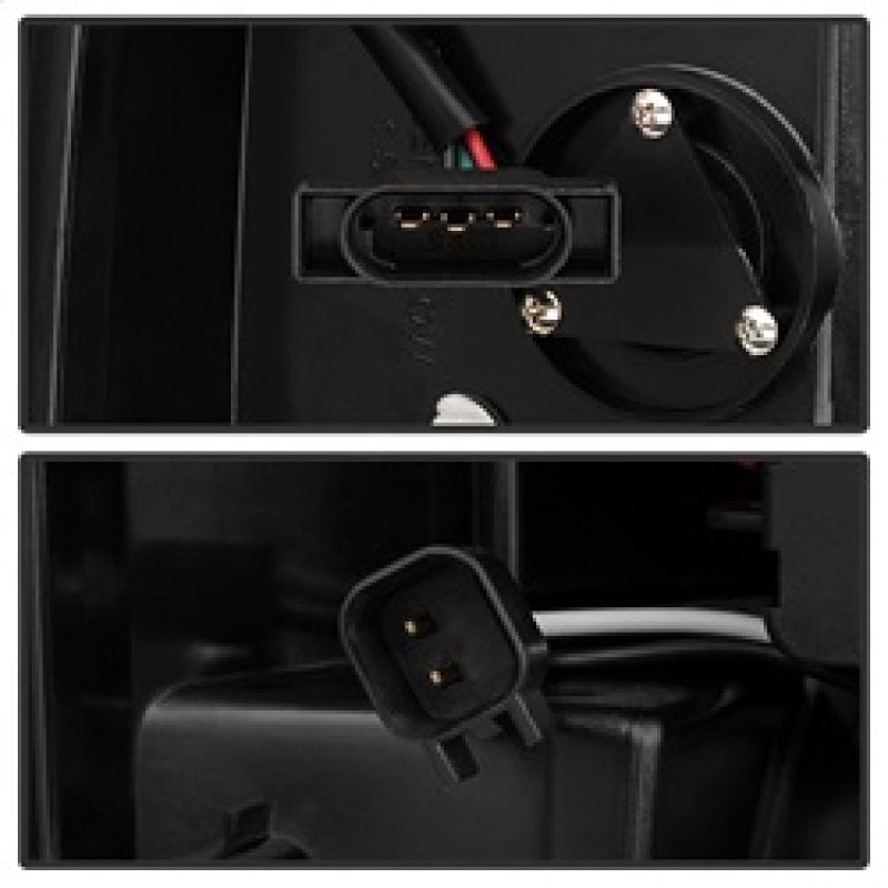 Spyder Dodge Ram 07-08 1500/Ram 07-09 2500/3500 LED Tail Lights Smoke ALT-YD-DRAM06-LED-SM connectors