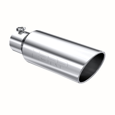 MBRP Universal Tip 6in OD Rolled End 4in Inlet 18in Length T304 for performance exhaust, high performance auto parts