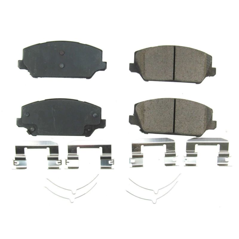 Power Stop 17-18 Kia Cadenza Front Z17 Evolution Ceramic Brake Pads w/Hardware - DTX Performance