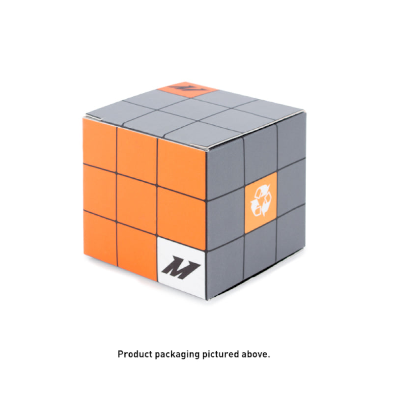 Packaging for Mishimoto Sandwich Plate Fitting M20 x -10AN Black showing the brand logo.