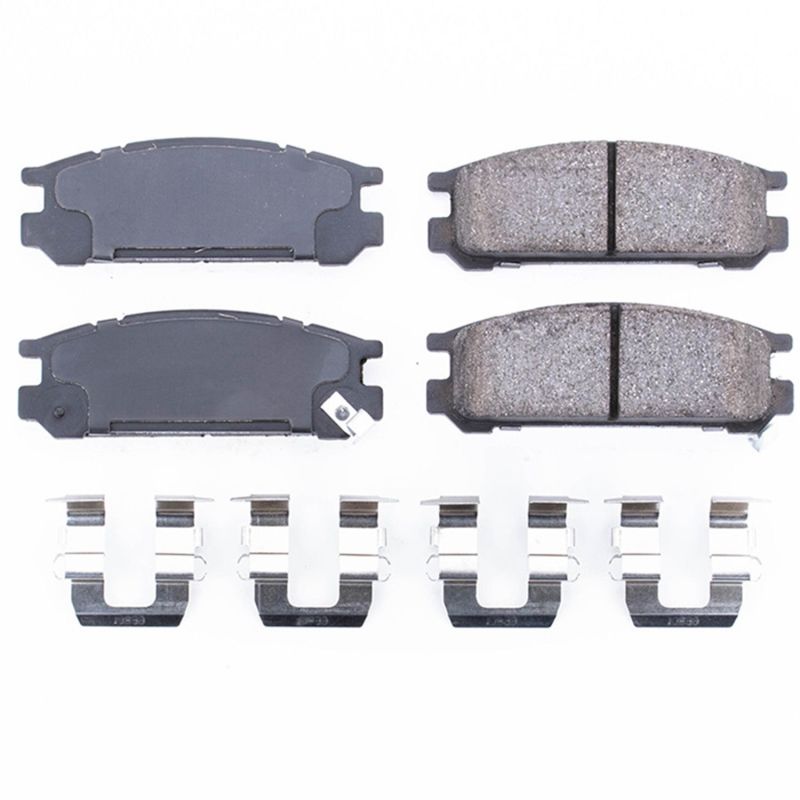 Power Stop 93-96 Subaru Impreza Rear Z17 Evolution Ceramic Brake Pads w/Hardware - DTX Performance