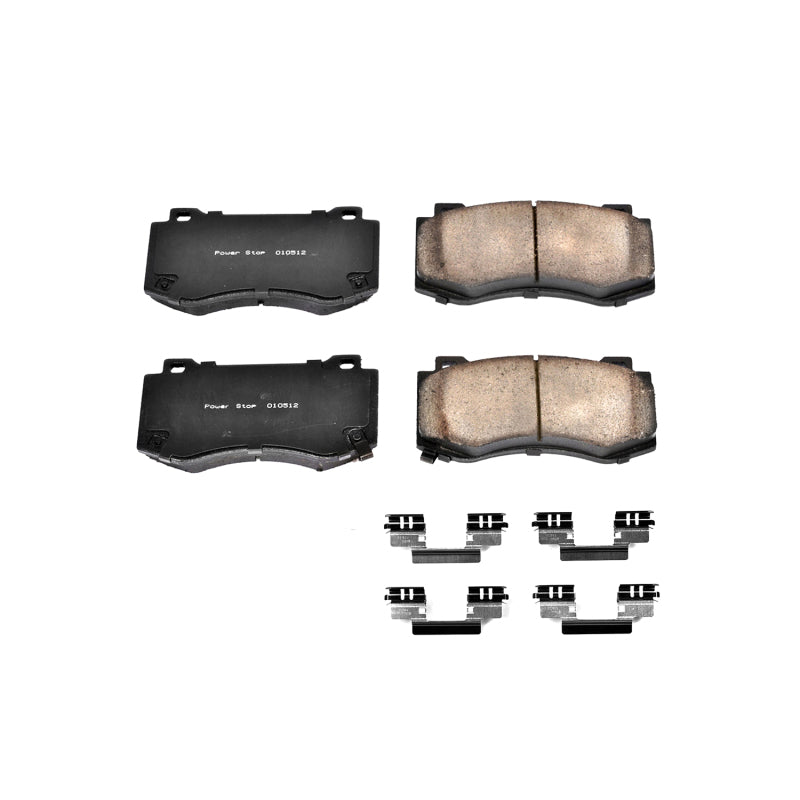 Power Stop 05-10 Chrysler 300 Front Z17 Evolution Ceramic Brake Pads w/Hardware - DTX Performance