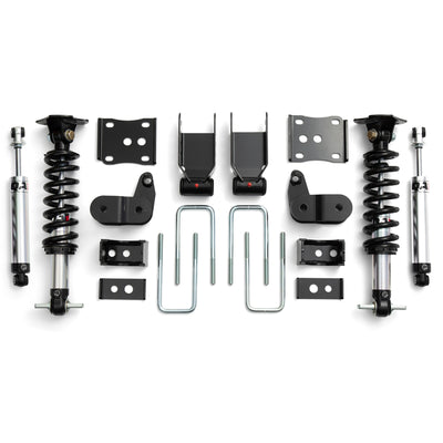 QA1 21-25 Ford F150 4WD Single Adjustable Lowering Kit (3.5in-5.5in) with performance car parts, suspension kits.