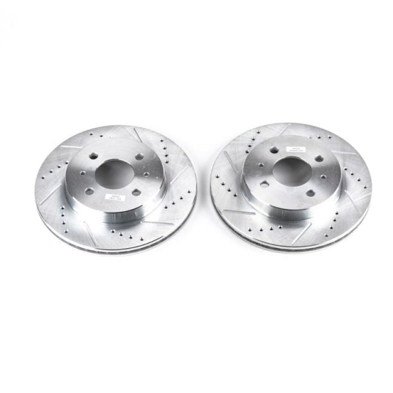 Power Stop 91-92 Saturn SC Front Evolution Drilled & Slotted Rotors - Pair - DTX Performance