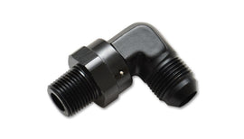 Vibrant -3AN to 1/8in NPT Swivel 90 Degree Adapter Fitting - performance car parts