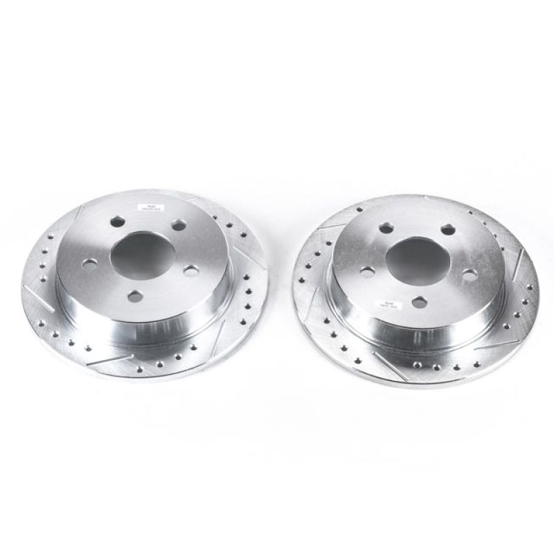 Power Stop 04-05 Buick Century Rear Evolution Drilled & Slotted Rotors - Pair - DTX Performance