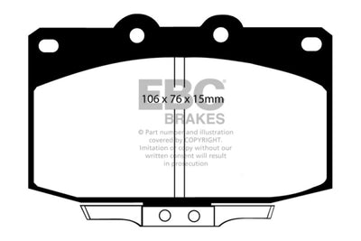EBC 86-89 Mazda RX7 2.4 Greenstuff Brake
