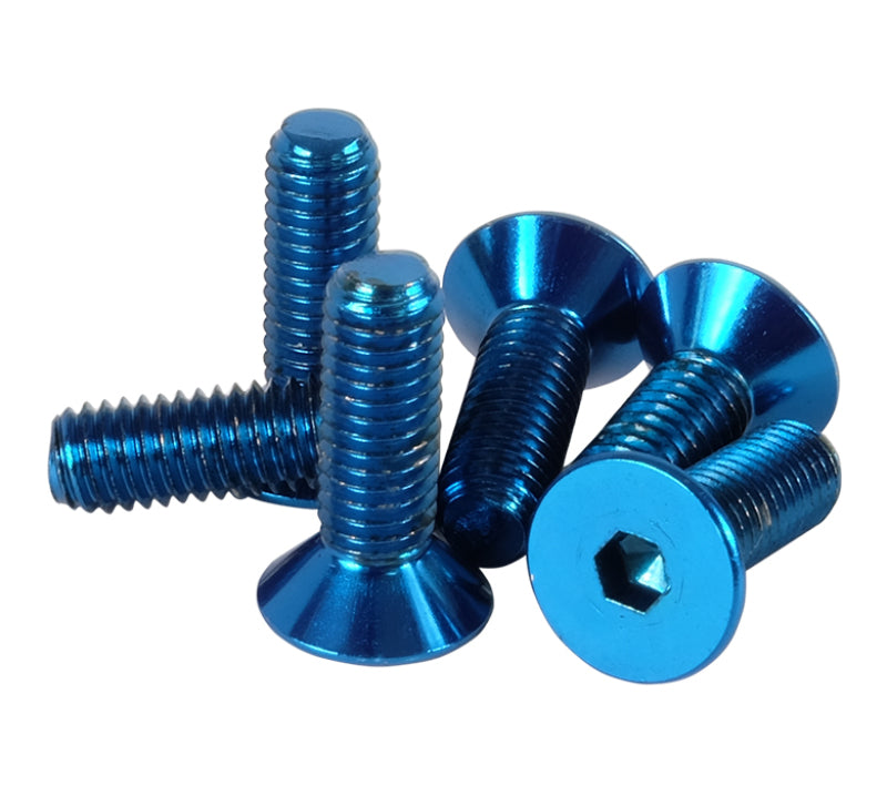 NRG Steering Wheel Screw Upgrade Kit (Conical) - Blue for performance car tuning by DTX Performance