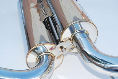 Invidia 09+ 370Z Gemini Single Layer Titanium Tip Cat-back Exhaust for high performance upgrades