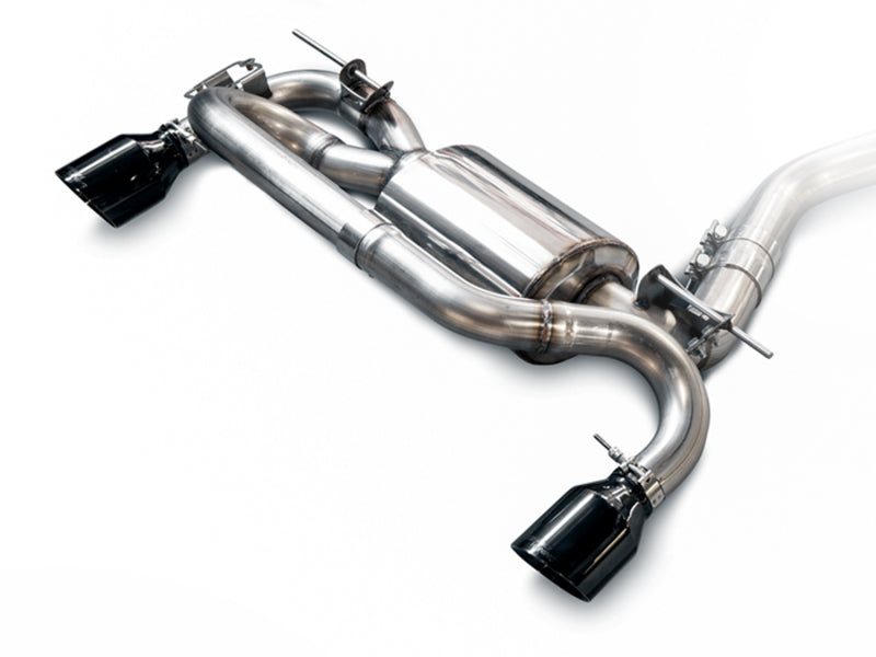 AWE Tuning BMW F22 M235i / M240i Touring Edition Axle-Back Exhaust - Diamond Black Tips (102mm) - DTX Performance