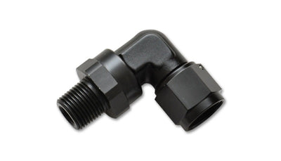 Vibrant -8AN to 1/2in NPT Female Swivel 90 Degree Adapter Fitting for performance car parts and aftermarket upgrades