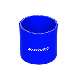 Mishimoto 3.0 Inch Blue Straight Coupler for performance car parts and upgrades from DTX Performance, veteran-owned performance shop