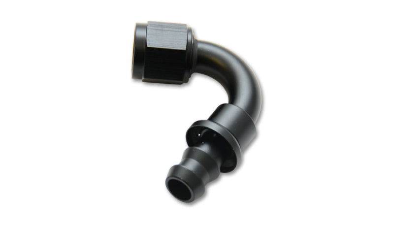 Vibrant Push-On 120 Degree Hose End Elbow Fitting - -10AN from DTX Performance, ideal for performance car parts and upgrades.