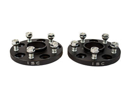 ISC Suspension Mazda/Mitsubishi 5x114.3 Hub Centric (67 Hub Bore) Wheel Spacers 15mm Black Pair for performance car upgrades