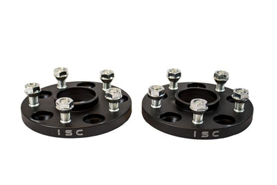ISC Suspension Mazda/Mitsubishi 5x114.3 Hub Centric (67 Hub Bore) Wheel Spacers 15mm Black Pair, high performance car parts, DTX Performance